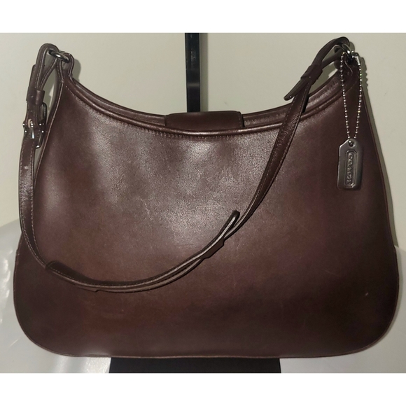 Coach Handbags - SOLD Coach Vintage Ergo 8319 Y2K Legacy Mocha Demi Leather Hobo Bag